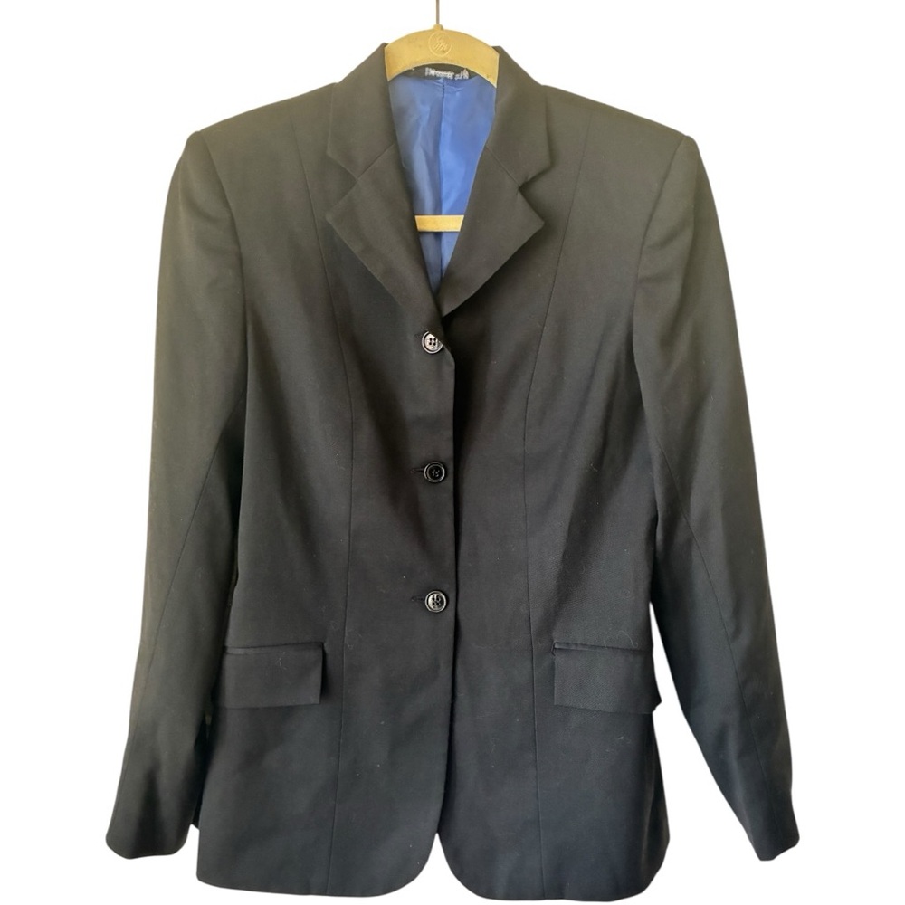 Women's Devon-Aire Black Equestrian Jacket M - Picture 3 of 6